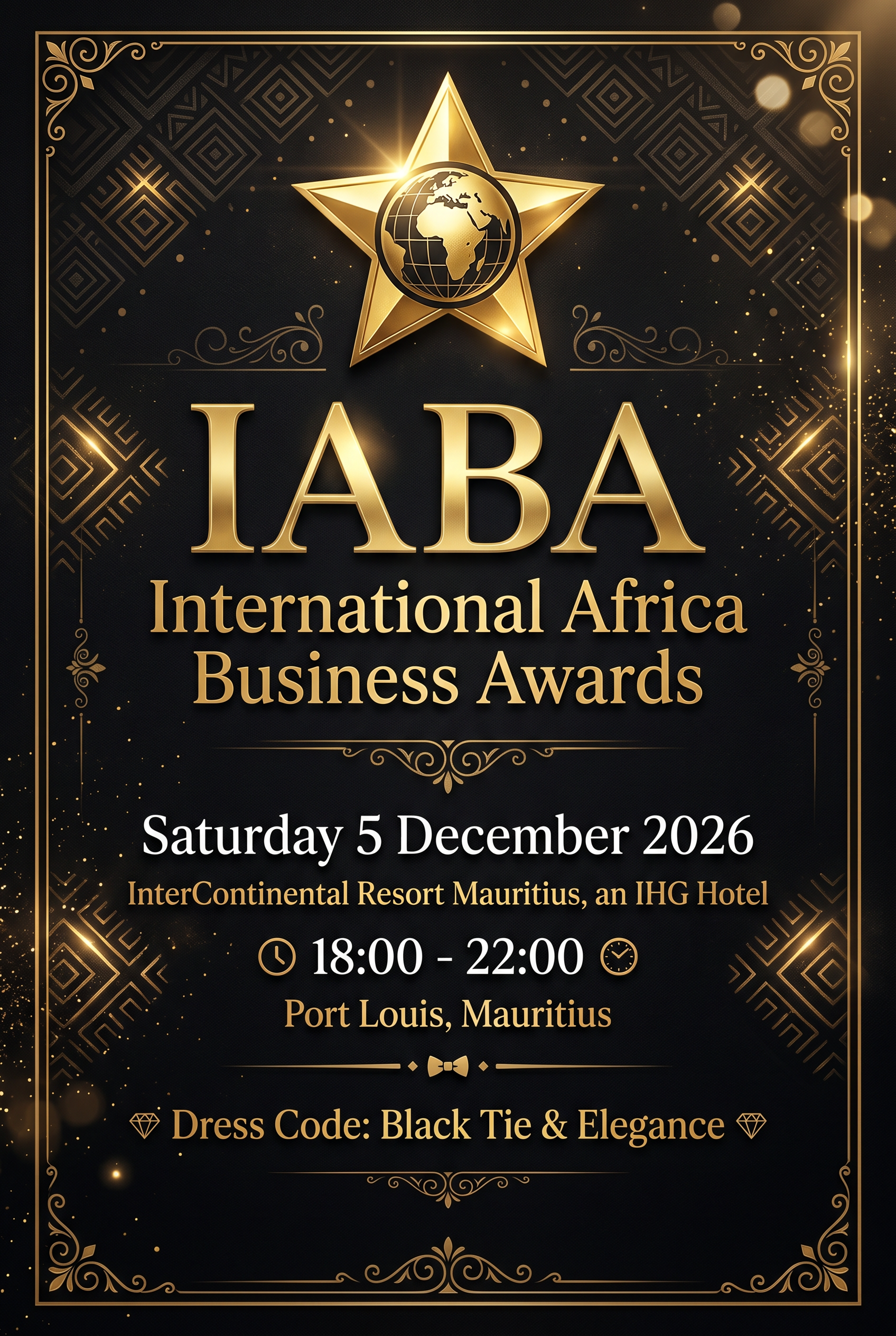 International Africa Business Awards (IABA) - Official Poster and Announcement