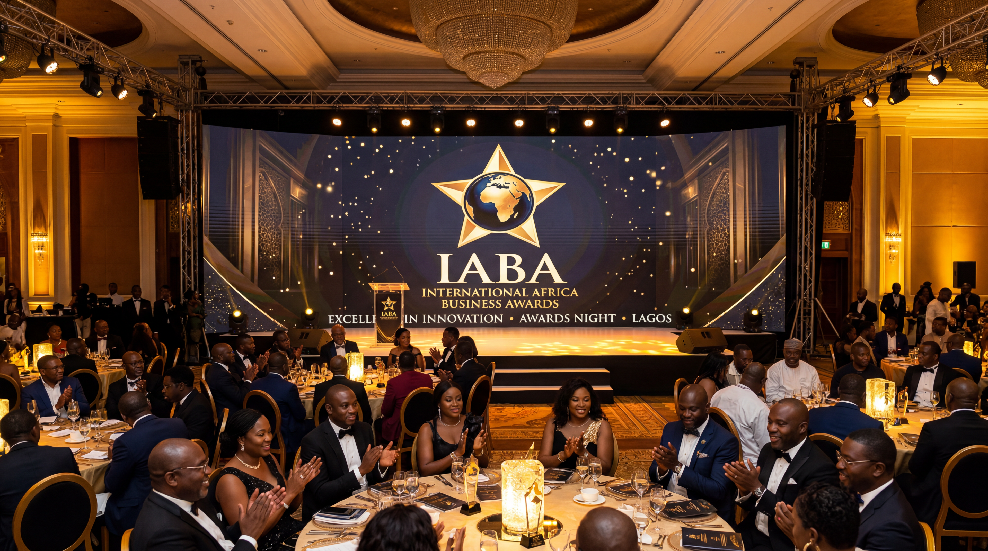 International Africa Business Awards - Stage Design and Main Screen Setup